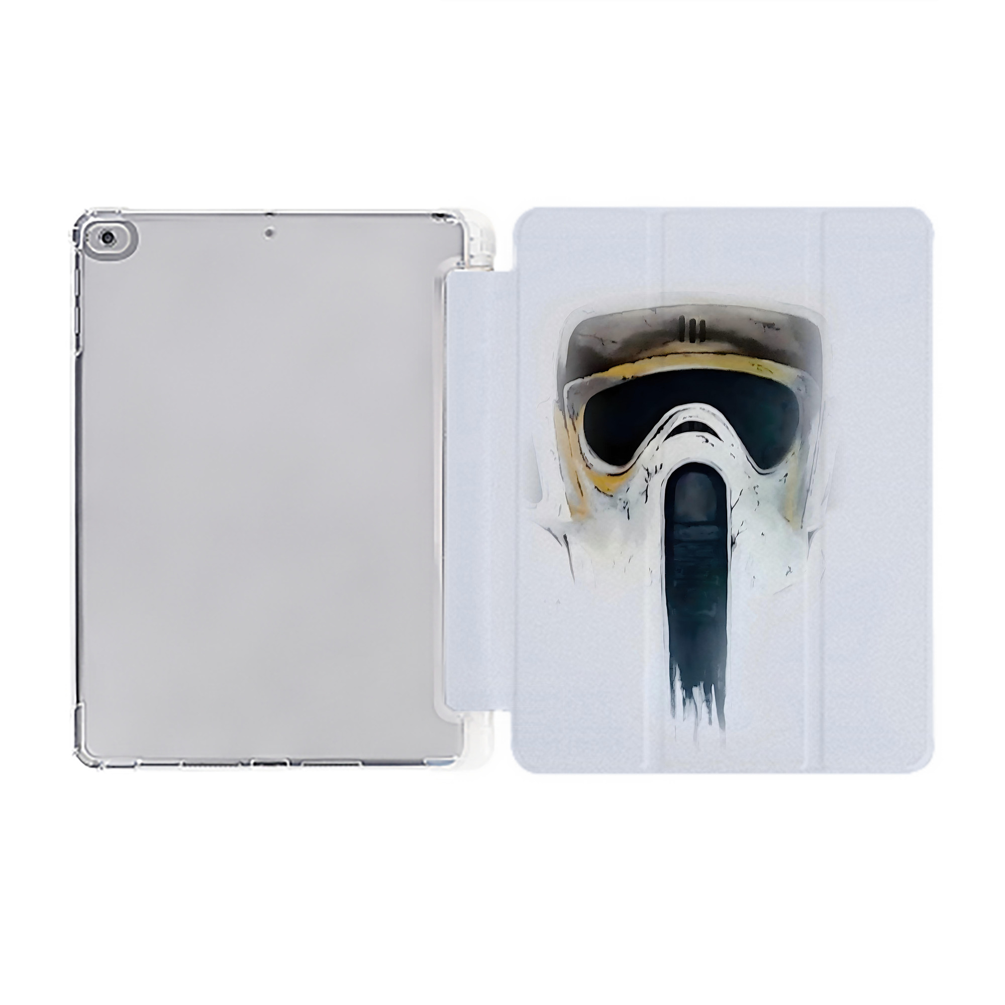 （画像用） スター・ウォーズ Star Wars IPad ケース ペン収納付き 三つ折りスタンド PUレザー×シリコン 対応機種9.5/10.5/10.9インチ